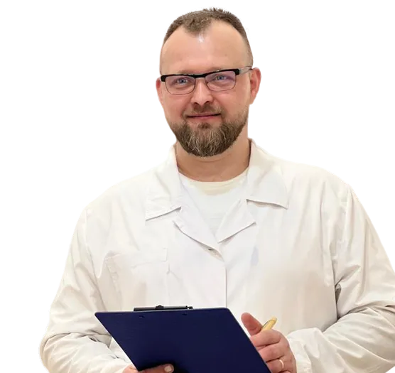 Врач нарколог с планшетом